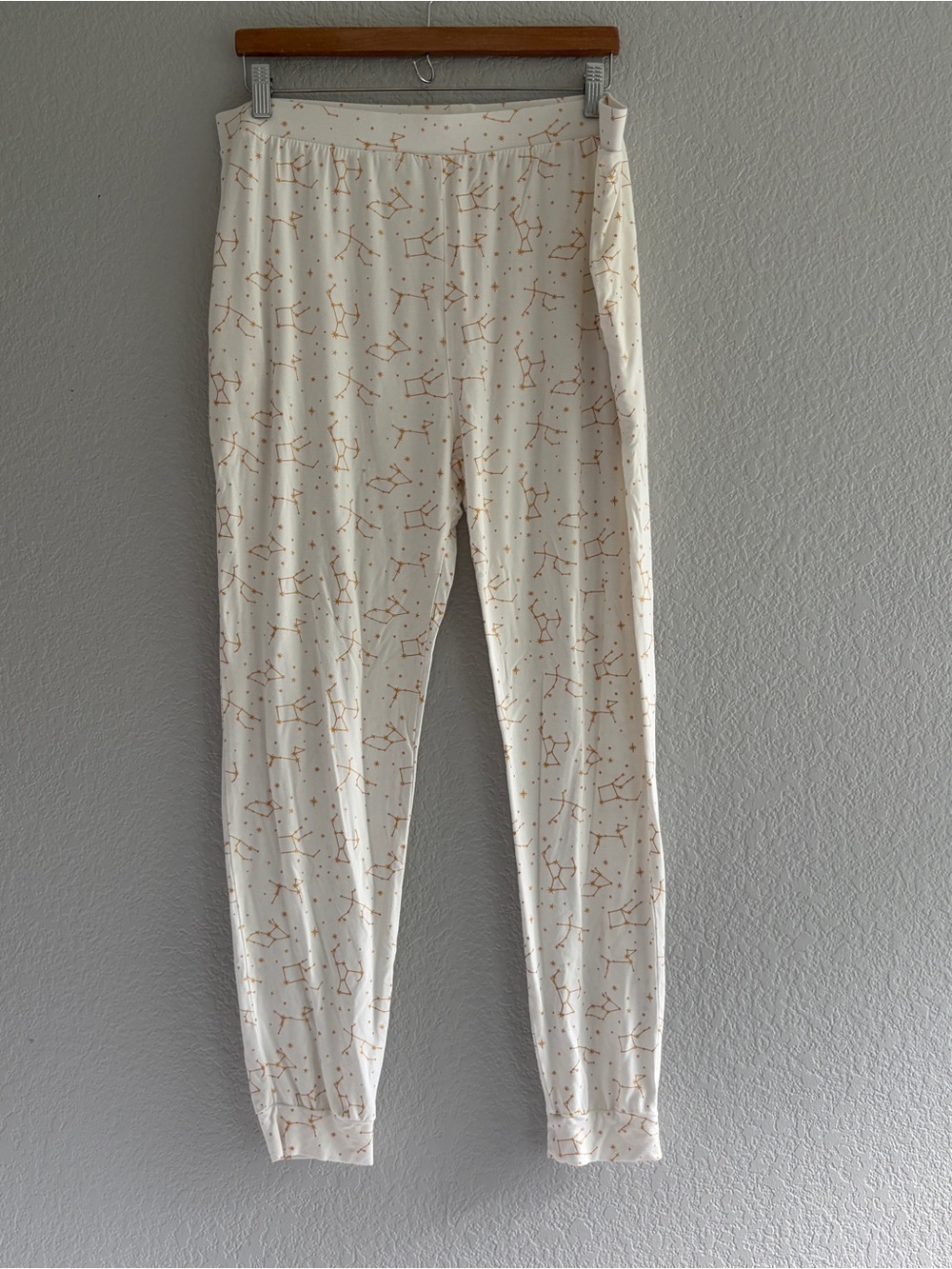Kyte Bamboo lounge/sleep constellation Pants Women’s Size XL white and gold